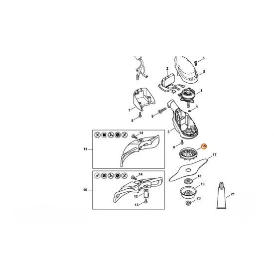 STIHL   Koło łopatkowe wentylatora 4863 600 3200